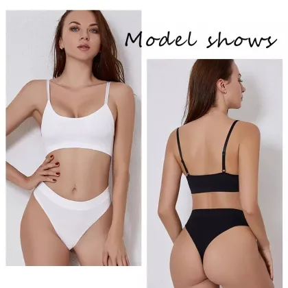 OXYGEN SECRET Women's Panty and Bra Sets - Sports Sleeping Bra and Panties Set