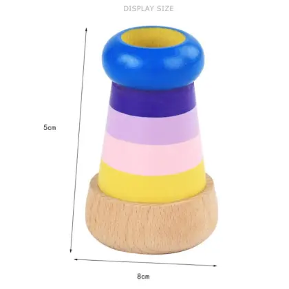 1pc Novelty Wooden Kaleidoscope Toy Baby Kids Wooden Colorful Magic Kaleidoscope Children Educational Learning Puzzle Toys Gifts