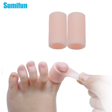 Sumifun 2PCS Thumb Separator Gel Corn Corrector Fingers Protector Hammer Toe Separator Foot Suport Health Care Z55302
