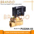 PU220A-03 Válvula Solenoide de Latón Tipo Shako 3/8 &#39;&#39; 24VDC