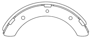 Mitsubishi Canter Fuso 4D31brake shoes MB060102