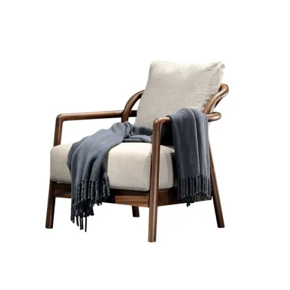 North American Black Walnut Solid Wood Leisure Chair