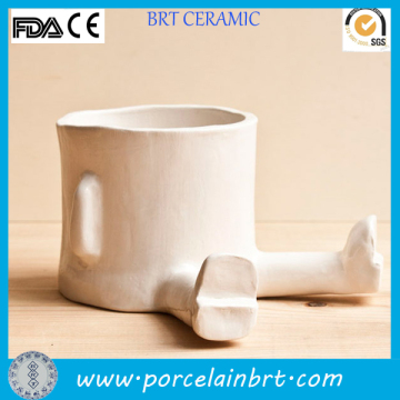 Unique china white sitting Bonsai Plant Pots Wholesale