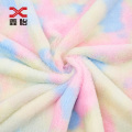 10mm 100% polyester Tie-dyed Rabbit Fur Fabric