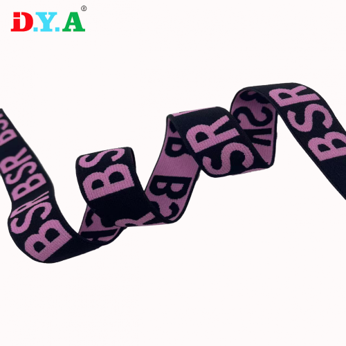 Custom printed jacquatd elastic band for garment underwear