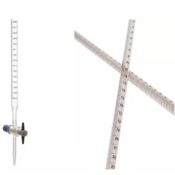 Klare Glasburette mit Glasstoppcock -Klasse A.