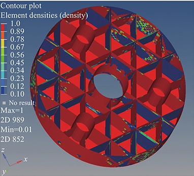 Image of topology optimization results