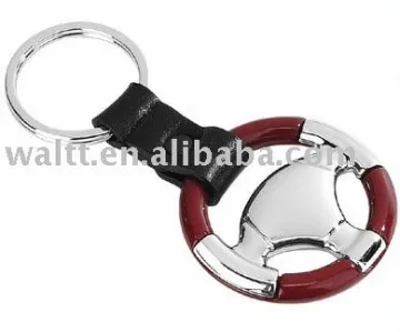 Customs logo Mini Steering Wheel metal Keyring