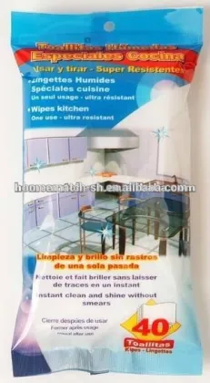 kitchen cleaning wet wipes, household cleaning tissue, cleaning cloth towel, China manufacturer