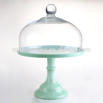 glass cake dom cupcake dom with ceramic stand