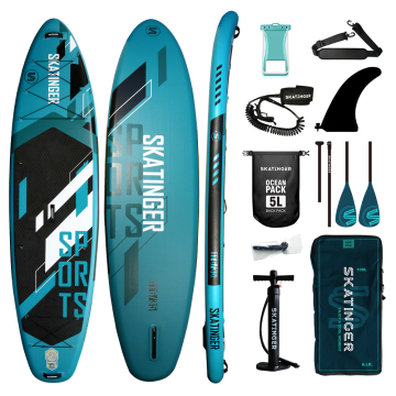 Skatinger Inflatable Stand-Up Paddleboard & Accessories for Yoga and Surfing