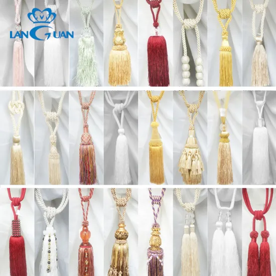 Fancy Handmade & Machine Curtain Tassels and Tiebacks for Decor