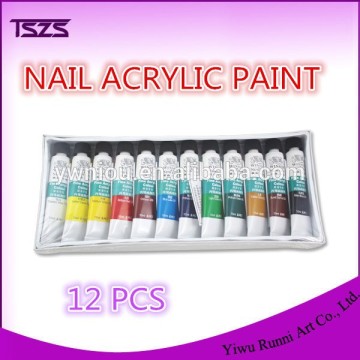 acrylic nails 12 color in one set nail art acrylic paint set for nail supplies