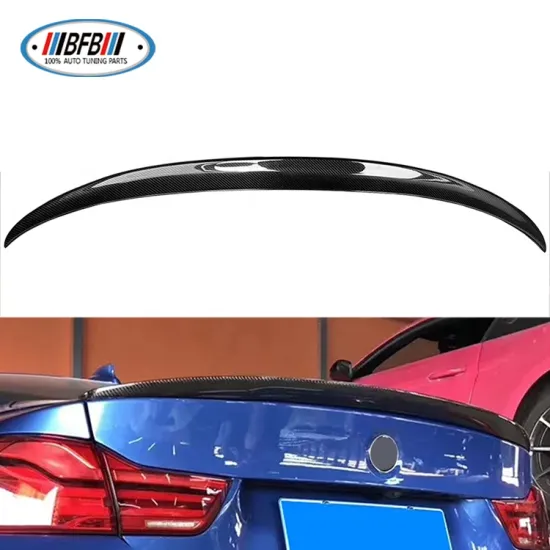 BMW F33 F83 M4 Convertible P-Style Carbon Fiber Rear Trunk Spoiler 2013-2020