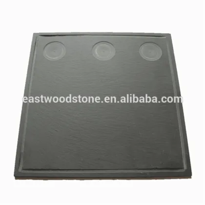 Square shale slate tray