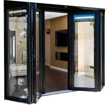 Toughened Glazed Aluminum Folding Patio Doors
