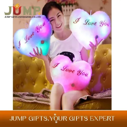 Cheapest I LOVE YOU led pillow OEM pillow