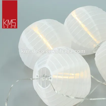 Best-selling transformer white pumpkin paper lantern string light