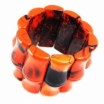 Bergaya berwarna Bangle Resin adat buatan tangan untuk wanita dan kanak-kanak perempuan