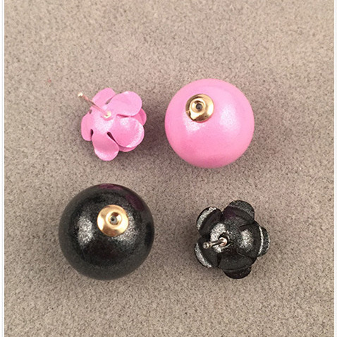 Rose Double Pearl Earrings