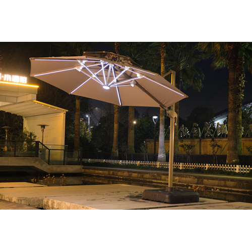 Outdoor conventional Solar Roman umbrella