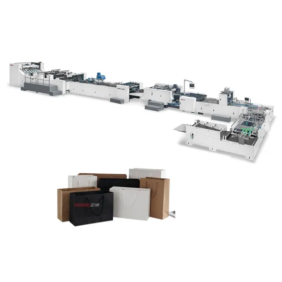 New Gift Paper Bag Making Machine