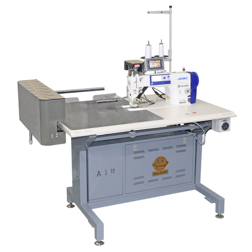 Semi-Automatic Collar and Cuff Topstitching Stacker