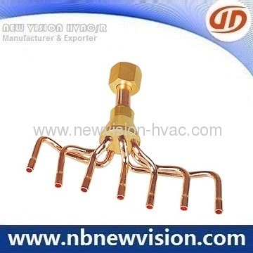 Brass Distributor For Central Air Conditioner 