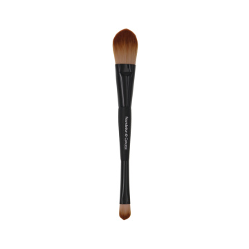 Pinceau de maquillage de fond de pinceaux correcteur à double tête