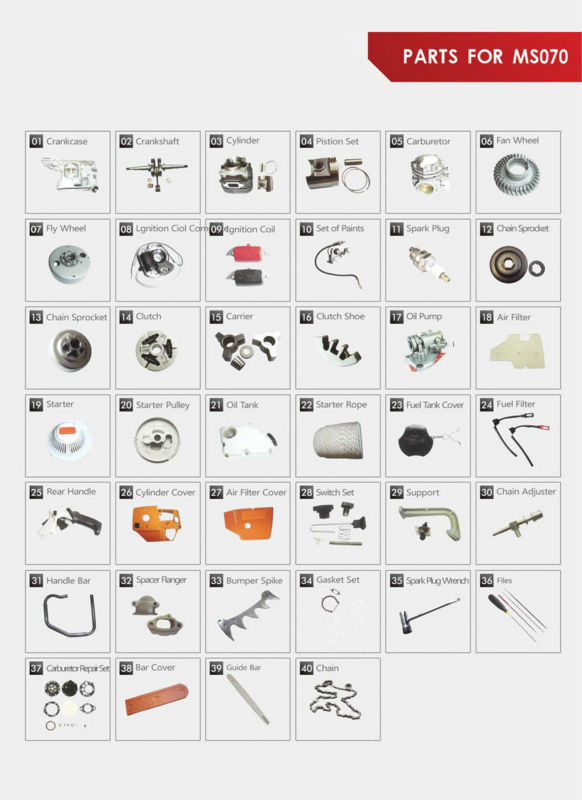 chainsaw spares Stihl MS070