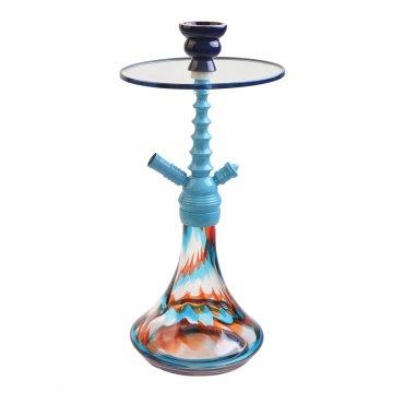 medium size blue color zinc hookah body cheap price good quality shisha steam factory handmade shisha hookah Z-9021