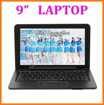 Cheap mini laptop kids laptop 9 inch dual core wm8880 wifi bluetooth external 3g in stock