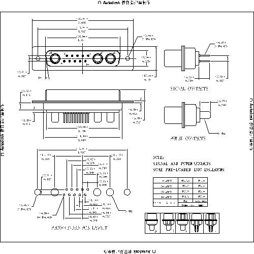 PDP13W3-FXXXX POWER D-SUB 13W3 DIP STRAIGHT-FEMALE TYPE