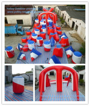 45 PCS Inflatable Paintball Bunker Arena