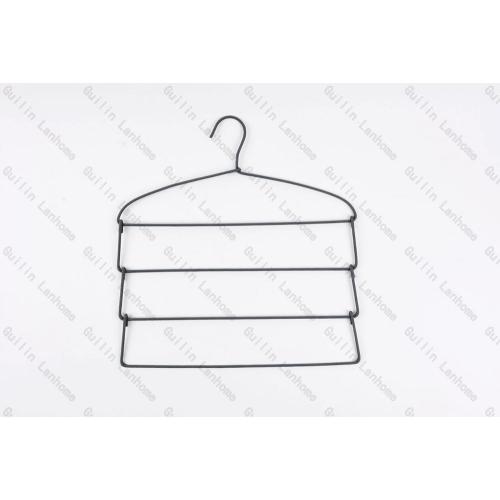 Fashion Multi-functional 4 Layers Fabric Wrapped Hanger