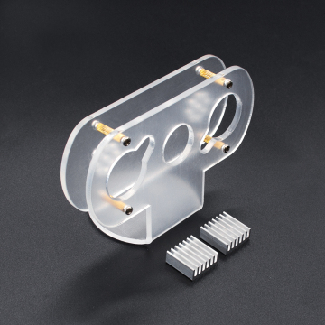 Acrylic Infrared Night Vision Camera Holder with Heat Sink for Raspberry Pi 4B/3B+