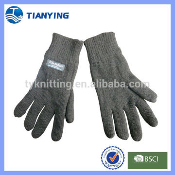 Acrylic cheap winter knit gloves for men