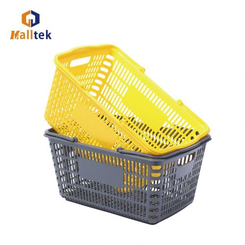 Nice Selling Plastic Handle Supermarket Hand Shopping Basket