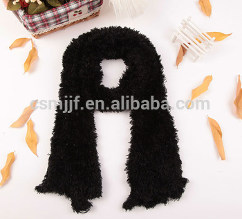 Fashion Black Women's Winter Changeable Long Warm Stretchy Wrap Microfiber Magic Scarf Shawl Ladies Scarves