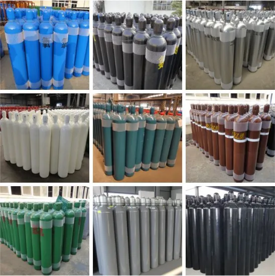 Seamless Steel Nitrogen Argon CO2 Oxygen Gas Cylinder