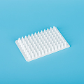 Pelat PCR putih 0,1 ml 96-well, profil rendah, tidak direkam