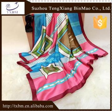 100% silk scarf ,crepe, 12mm