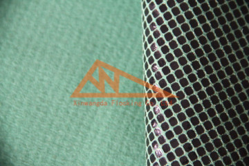 Chinese manufacturer Synthetic leather PU square pattern velvet Fabric for shoes & hand bag