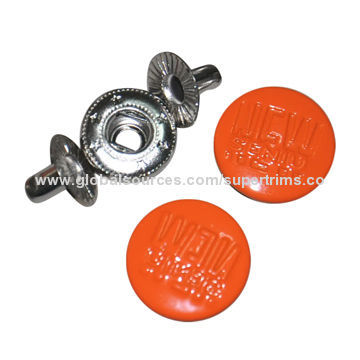 Metal Snap Button with PaintingNew