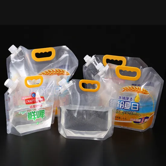 Mango Juice Packaging: Flexible Suction Pouch with Spout for Liquid Foods