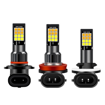 Dual Colors LED Fog Lamp Bulb for Car - Amber and White