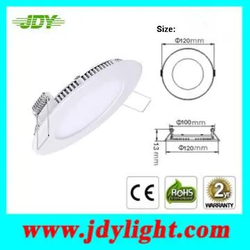 7W Round Recessed Mounted LED Ceiling Lighting Panel