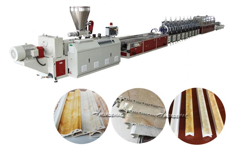 PVC stone profile extrusion line