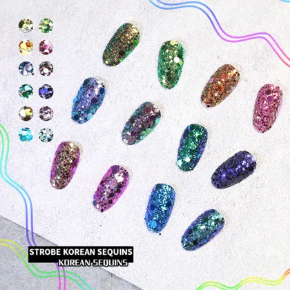 Wholesale Glitter Chunky Powder for Nails - Custom Reflective Glitter Powder