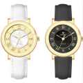 14mm Leather Women Quartz MOP Watch